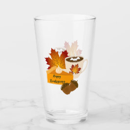 Erntedank Dinner Cuisine Pumpkin Pie Hot Choco Glas