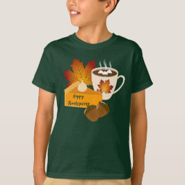 Erntedank Dinner Cuisine Pumpkin Pie Hot Cocoa T-Shirt