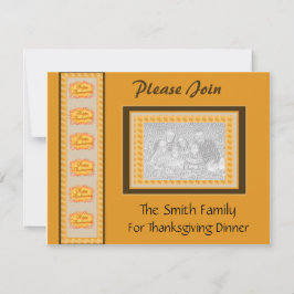 Erntedank Dinner Foto Einladung