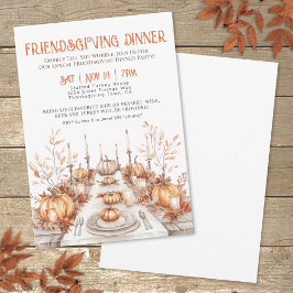 Erntedank Dinner Freundliches Dinner Party Einladung