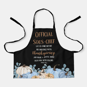 Erntedank Dinner Helper Sous-Koch Black Schürze