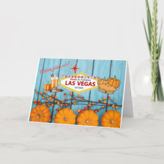 Erntedank Dinner Las Vegas Card Feiertagskarte