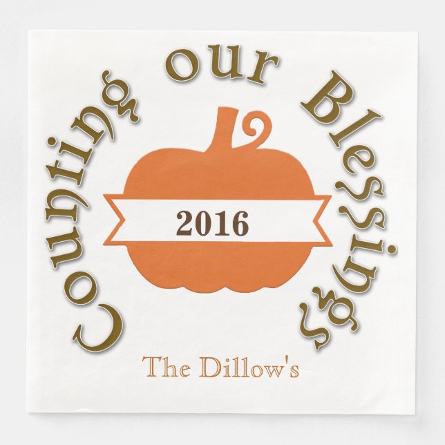 Erntedank Dinner Napkins Serviette (Vorderseite)