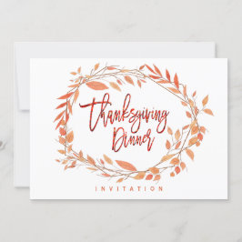 Erntedank Dinner Party Herbstleaves Geometrie Einladung