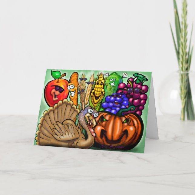 Erntedank Dinner Party Karte (Vorderseite)