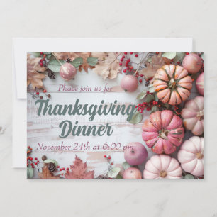 Erntedank Dinner Pumpkin Einladung