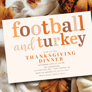 Erntedank Dinner Touchdown Einladung