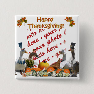 Erntedank Ducks Button