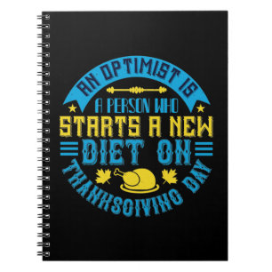 Erntedank - Eine Optimistin beginnt mit einer neue Notizblock