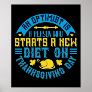 Erntedank - Eine Optimistin beginnt mit einer neue Poster