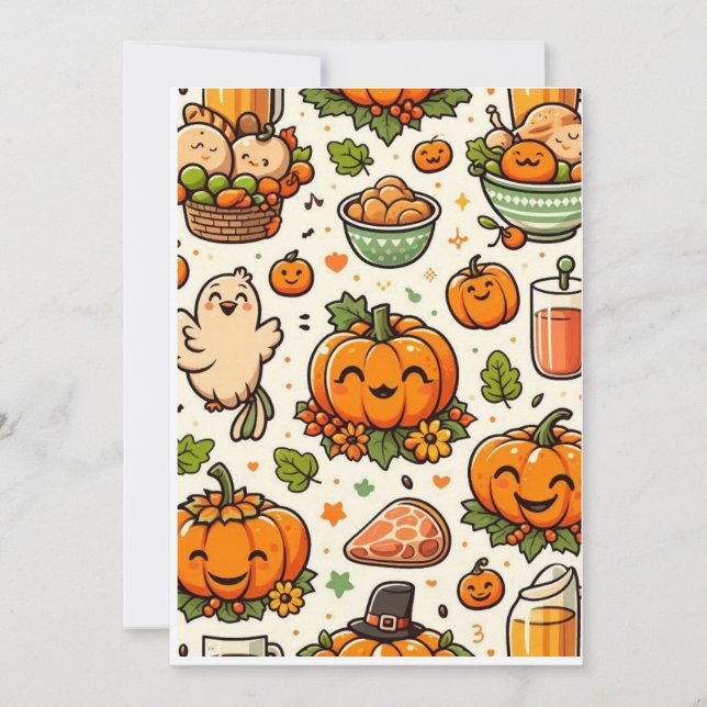 Erntedank Einladung (Vorderseite)