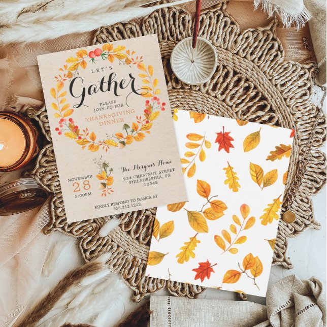 Erntedank Einladung - Erntedank Abendessen (Von Creator hochgeladen)