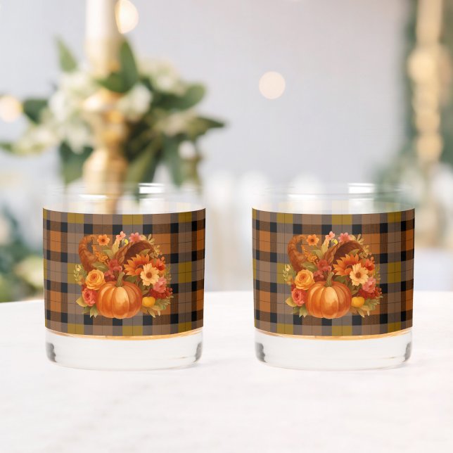 Erntedank Ernest Kariert Whiskyglas (Insitu (Hochzeit))