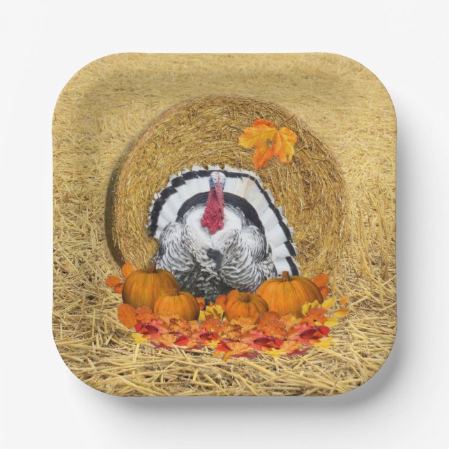 Erntedank Erntepapierplatte Pappteller (Vorderseite)