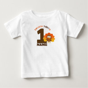 Erntedank Erster Geburtstag Shirt kleine Pute