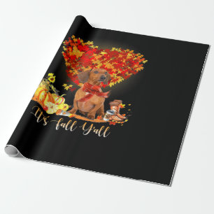 Erntedank Es ist Herbst Y's Dackel Geschenkpapier