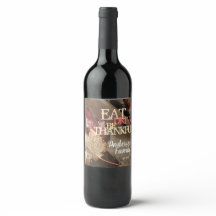 Erntedank essen Drink ist dankbar Herbstblätter