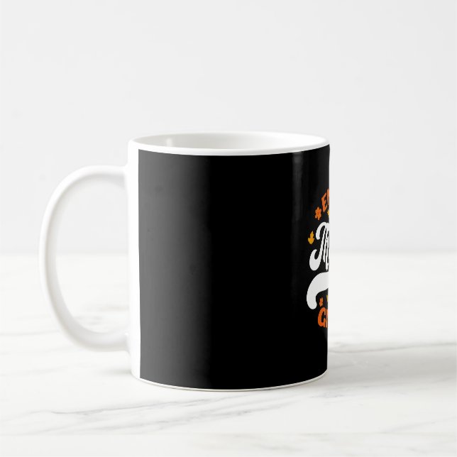 Erntedank Essen Truthahn dankbar Kaffeetasse (Links)