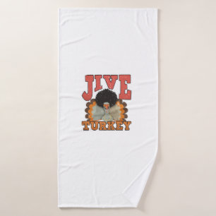 Erntedank & Fall Apparel, Jive Türkei - Retro 1 Badehandtuch