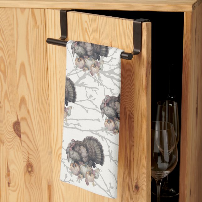 Erntedank Fall Türkei Küchentücher (Drittel gefaltet)