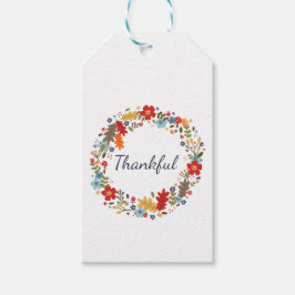 Erntedank Fall Wreath Geschenk Wrapping dankbar Geschenkanhänger