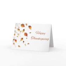 Erntedank Fallende Blätter Karte