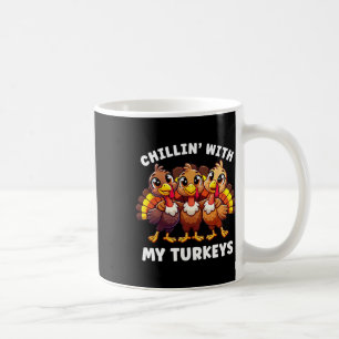Erntedank Familie Chili mit meinen Truthühnern lus Kaffeetasse