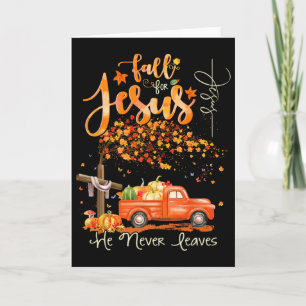 Erntedank Familie Herbst Christliche Hallowee Karte