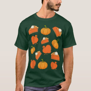 Erntedank Familie Matching Outfit Kinder Türkei Pu T-Shirt