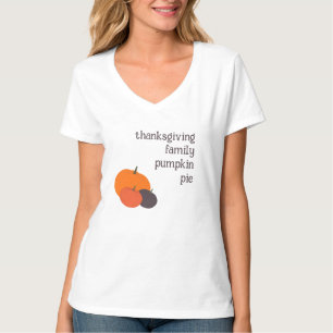 Erntedank Familie Orange Pumpkins T-Shirt