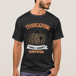 Erntedank Familienessen Überlebende, lustig T-Shirt