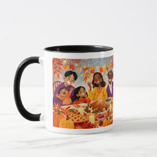 Erntedank Familienfest im gemütlichen Herbst Tasse