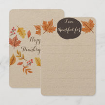 Erntedank-Familientabelle| Dankbare Liste