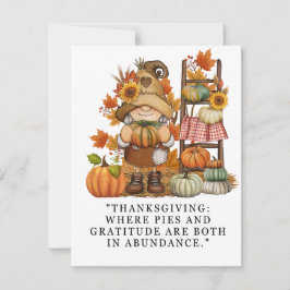 Erntedank Feiertagskarte