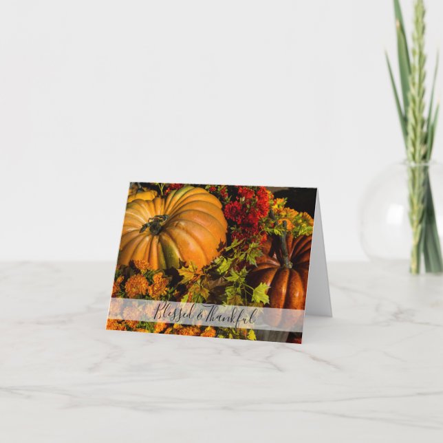 Erntedank Feiertagskarte (Vorderseite)