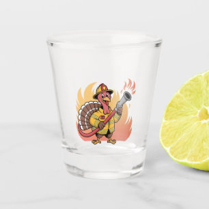 Erntedank Feuerwehrmann Türkei Erste Brandrettung Schnapsglas