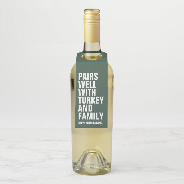 Erntedank Flaschenanhänger (Auf Flasche)