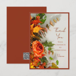 Erntedank Florals Holiday Spice Einladungskarte