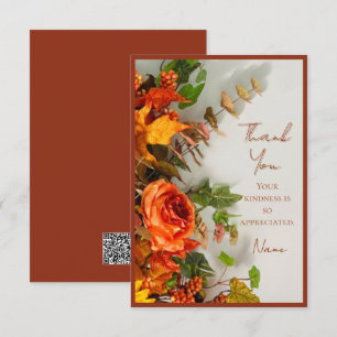 Erntedank Florals Holiday Spice Einladungskarte