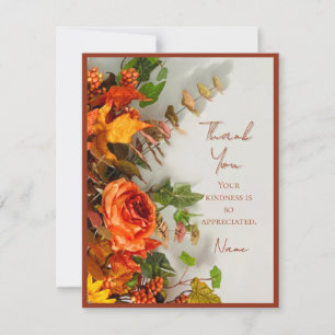 Erntedank Florals Holiday Spice Vielen Dank Dankeskarte