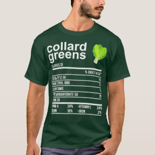 Erntedank Food Collard Grüntöne Ernährung Fakten T-Shirt