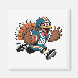 Erntedank Football Turkey Fantasy Football Magnet