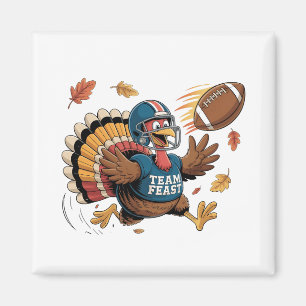 Erntedank Football Turkey Fantasy Football Magnet