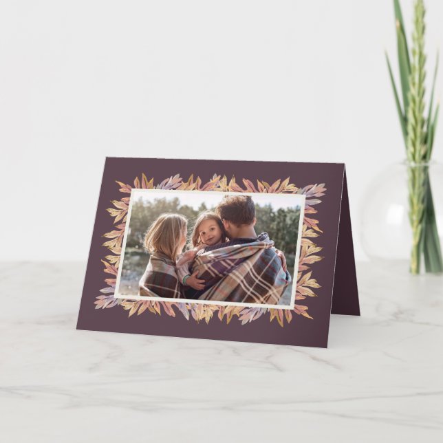 Erntedank-Fotokarte Dankeskarte (Vorderseite)