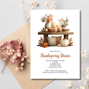 Erntedank Friendsgiving Herbst Herbstessen Einladung