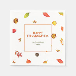 Erntedank Friendsgiving Paper Napkins Serviette