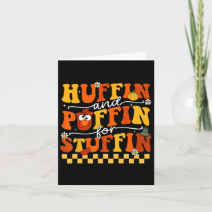Erntedank führen Trot Huffin und Puffin für die Tü Karte