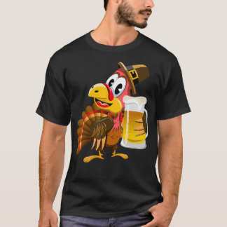 Erntedank Funny Beer Türkei T-Shirt