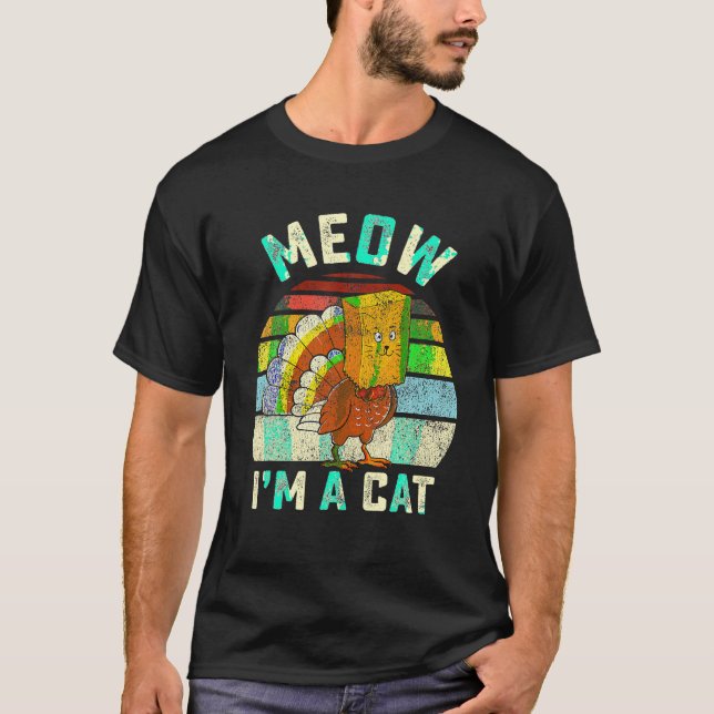 Erntedank Funny Turkey Fake Katzenjammer Frauen Mä T-Shirt (Vorderseite)