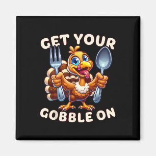 Erntedank Funny Turkey Holen Sie sich Ihr Spiel Magnet
